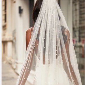 Alamour the label never worn pearl veil